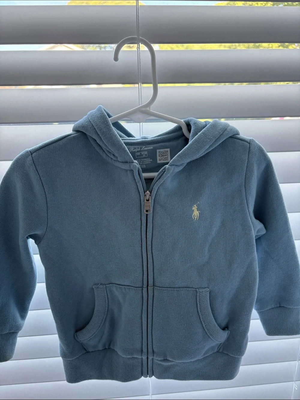 Baby - Ralph Lauren Light Blue Zip-Up Sweatshirt & Joggers Set